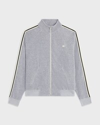 veste tracksuit velours de coton - GRIS/NOIR -  - 1 | CELINE