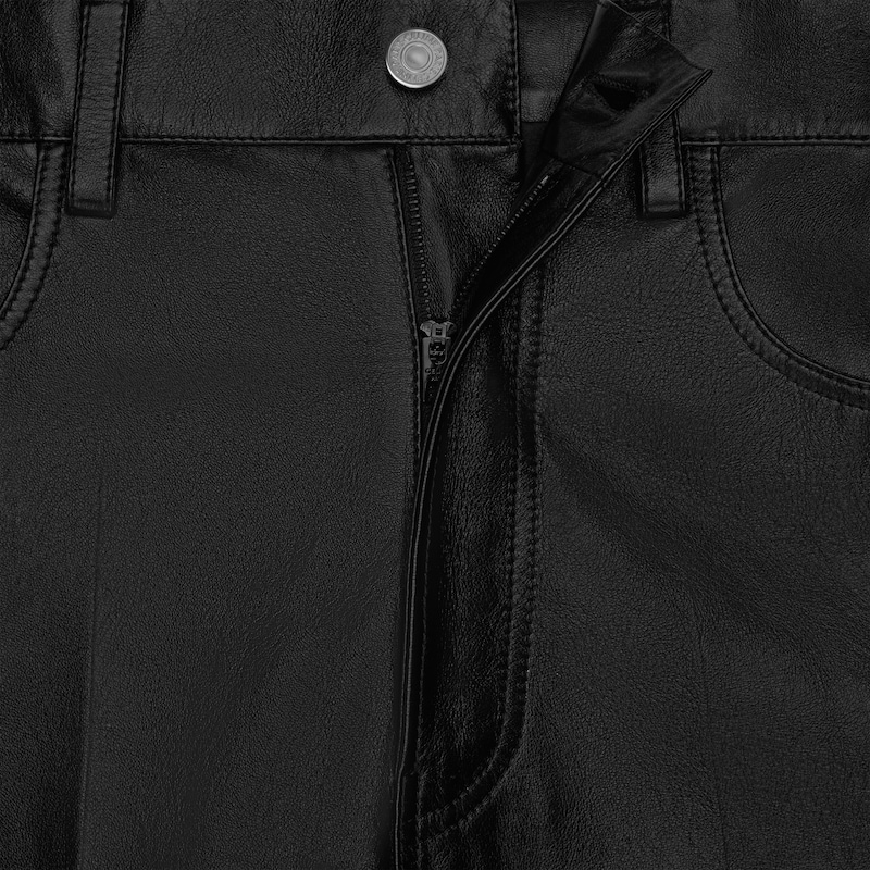 boyfriend jeans 002 IN soft lambskin - BLACK -  - 1 | CELINE