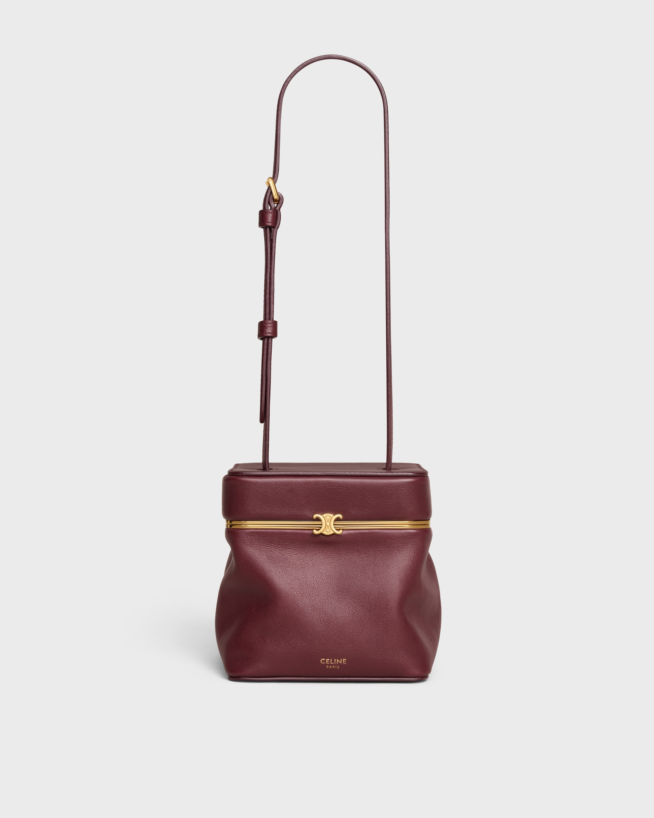 CUBE FRAME IN SUPPLE CALFSKIN - SYRAH | CELINE