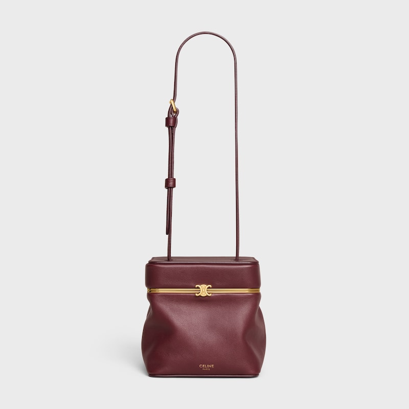 CUBE IN SUPPLE CALFSKIN - SYRAH - EVENING - 1 | CELINE