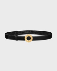 Reversible Strap 25 IN TAURILLON LEATHER AND CROCODILE EMBOSSED CALFSKIN -  -  - 2 | CELINE