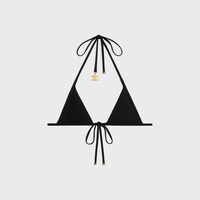 triomphe triangle top em malha mate - PRETO - - 2 | CELINE