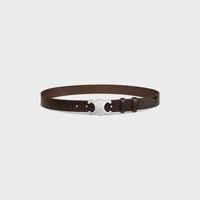 Triomphe Belt 30MM in VINTAGE CALFSKIN - DARK BROWN -  - 1 | CELINE