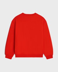 sweatshirt IN cotton fleece - Red cyclist/ bleu denim -  - 2 | CELINE
