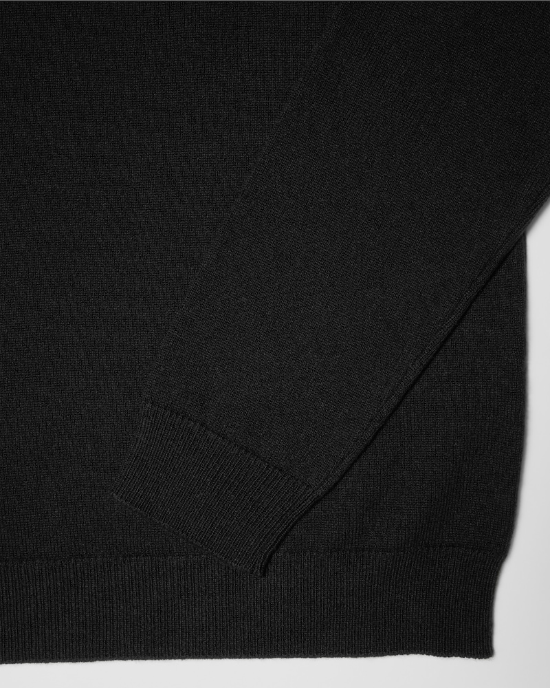 crewneck sweater IN wool cashmere - BLACK -  - 1 | CELINE