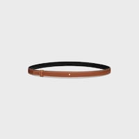 Reversible Strap 18MM IN TAURILLON AND NATURAL CALFSKIN - BLACK / TAN -  - 2 | CELINE