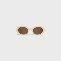 Triomphe 01 Sunglasses in Acetate - MILKY LIGHT ORANGE -  - 1 | CELINE