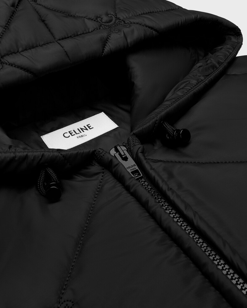 quilted jacket IN light nylon - BLACK -  - 1 | CELINE
