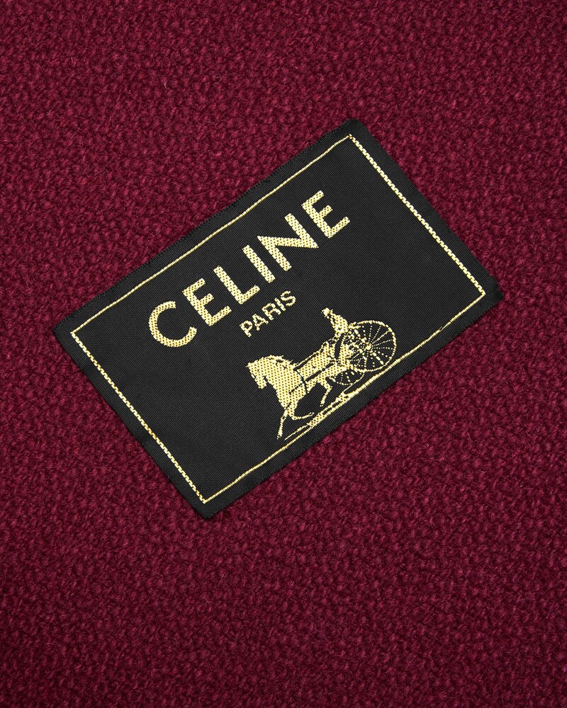 테디 재킷 - 텍스처드 울 - 보르도 -  - 1 | CELINE