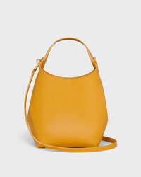 SMALL HOBO IN SUPPLE SMOOTH CALFSKIN - MARIGOLD - SHOULDER BAGS - 2 | CELINE
