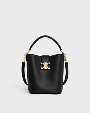 SMALL BUCKET LOUISE IN SMOOTH CALFSKIN - BLACK - BUCKET - 1 | CELINE
