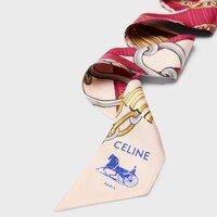 lavalliere IN silk twill - IVOIRE/RED/BLUE -  - 2 | CELINE