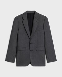 veste classique toile de laine légère - ANTHRACITE -  - 1 | CELINE