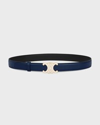 CORREA REVERSIBLE DE 25 MM DE PIEL DE BECERRO LISA CON TEXTURA GRANULADA -  -  - 1 | CELINE