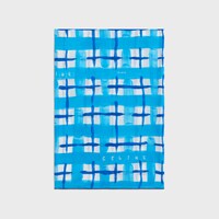 pareo sarong IN tartan cotton - BLUE/WHITE -  - 1 | CELINE