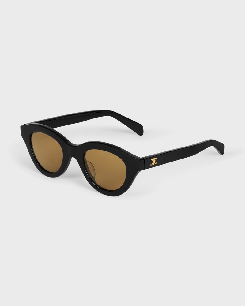 Triomphe Mini 01 sunglasses in Acetate - BLACK -  - 1 | CELINE