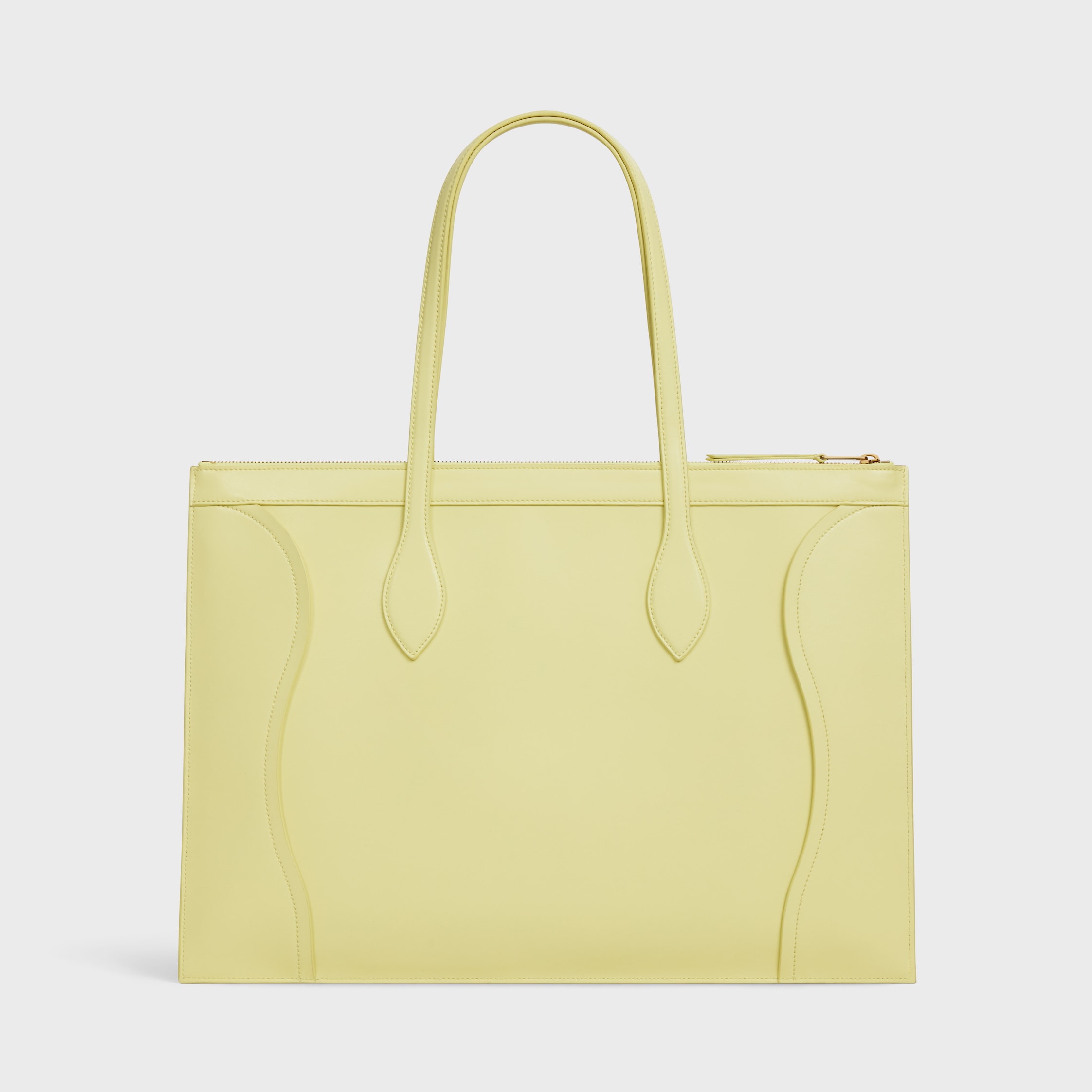 FLAT LUGGAGE IN GLOSSY CALFSKIN - CITRUS | CELINE