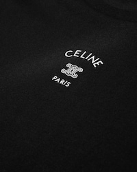 loose t-shirt IN cotton jersey - BLACK / WHITE -  - 2 | CELINE