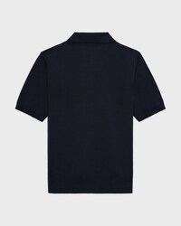 POLO SWEATER IN FINE SILK AND COTTON - NAVY -  - 2 | CELINE