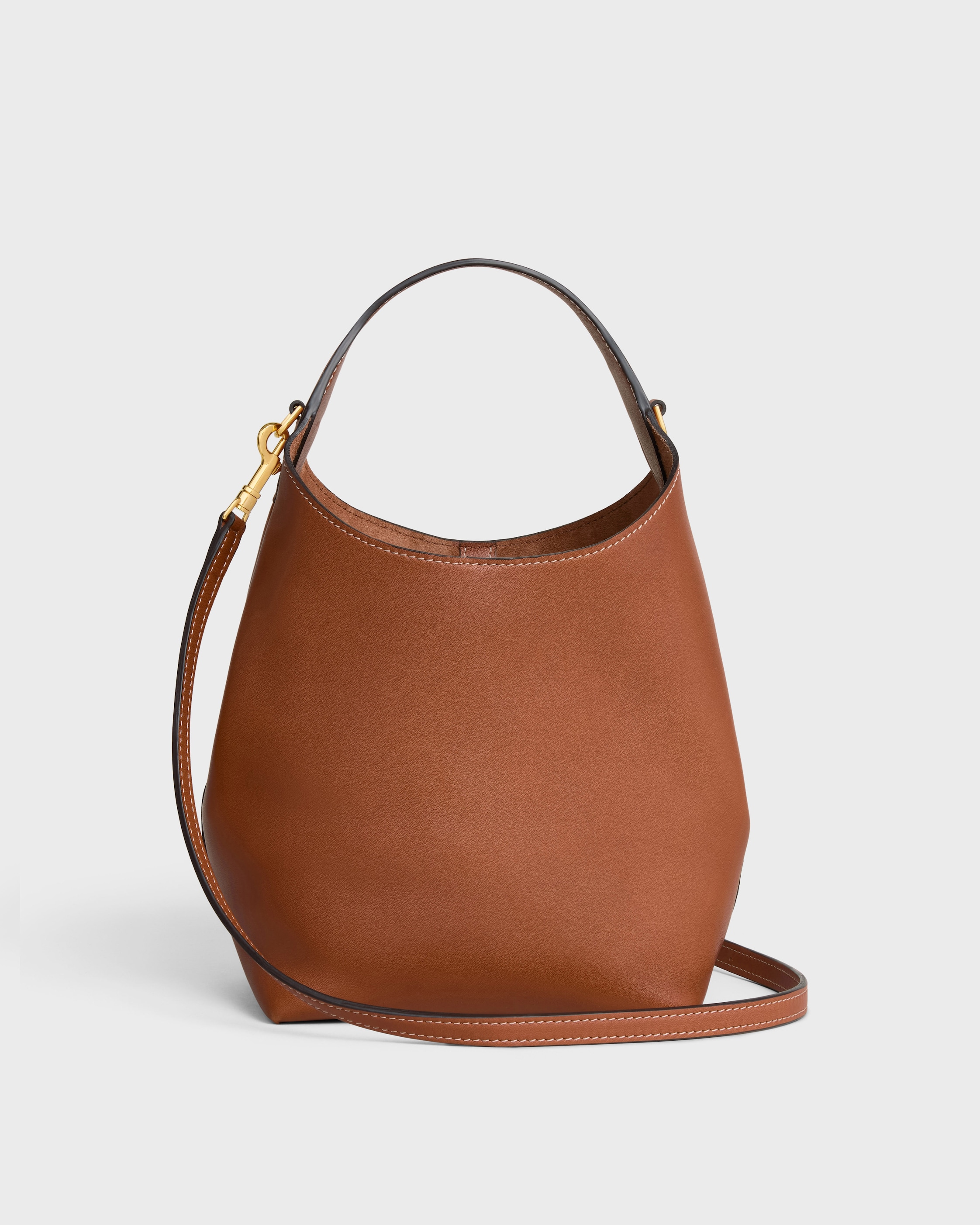 SMALL HOBO IN SUPPLE SMOOTH CALFSKIN - TAN | CELINE