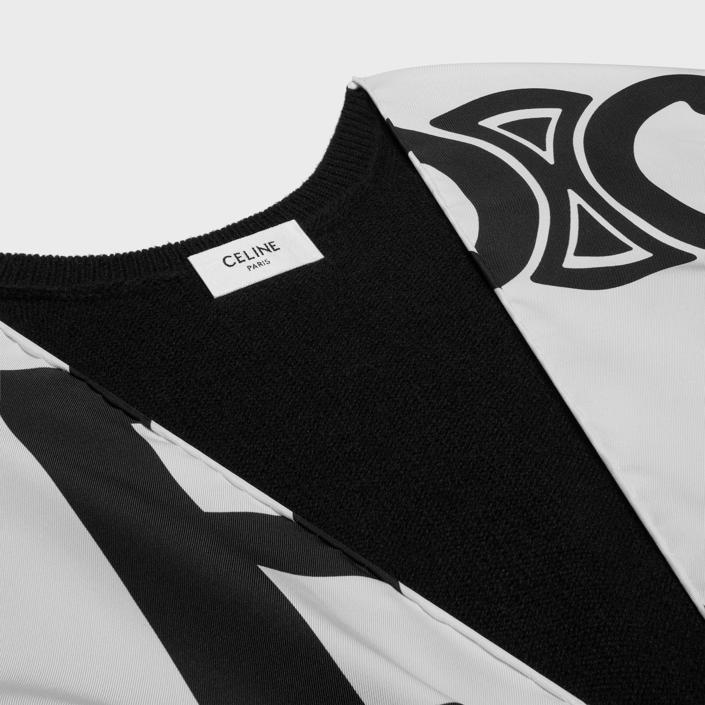 cardigan IN fine wool - BLACK | CELINE