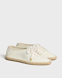 LACE-UP ESPADRILLE IN CANVAS - ECRU -  - 2 | CELINE