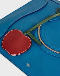 APPLE KEYRING IN SMOOTH LAMBSKIN - RED - ACCESSORIES - 2 | CELINE