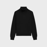 pull col roulé Cachemire écossais - Noir -  - 1 | CELINE