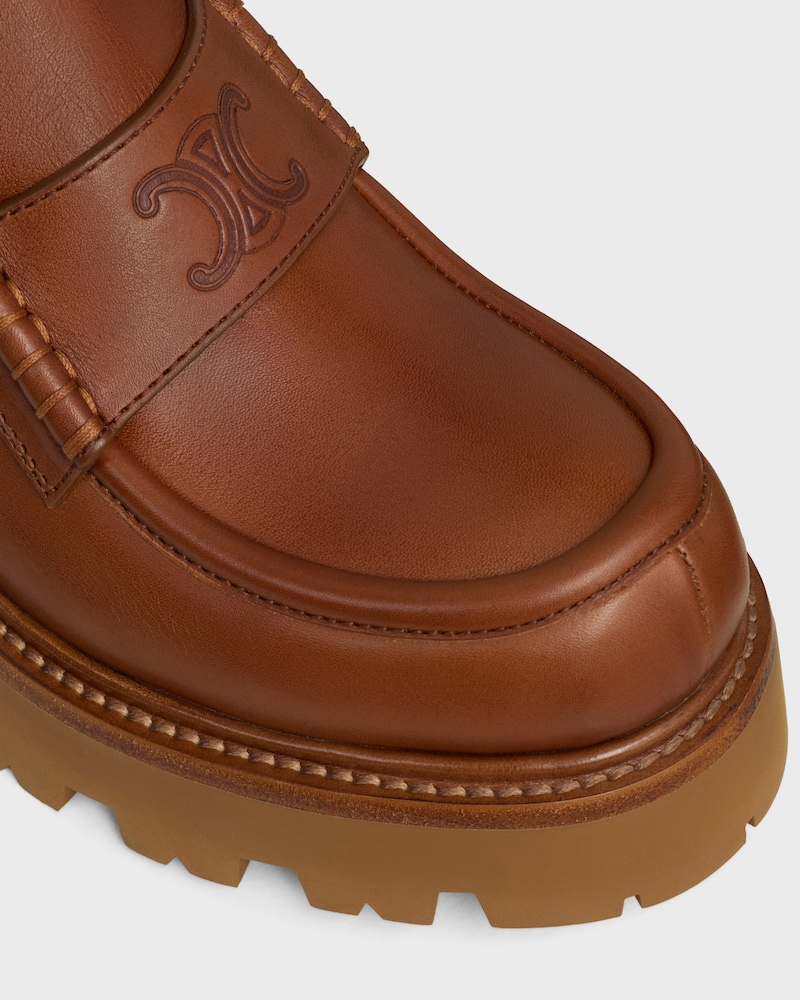 CELINE TRIOMPHE - LOAFER IN CALFSKIN - TOFFEE -  - 1 | CELINE