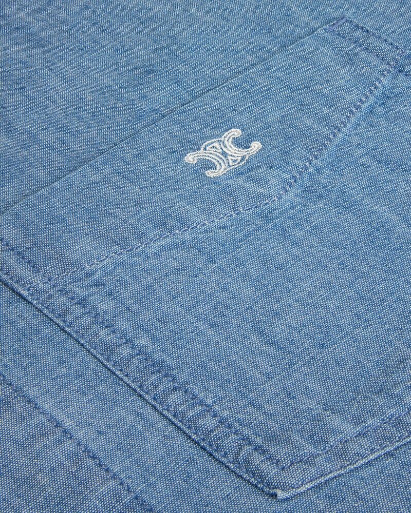 dress IN cotton denim - STONE BIO WASH -  - 1 | CELINE