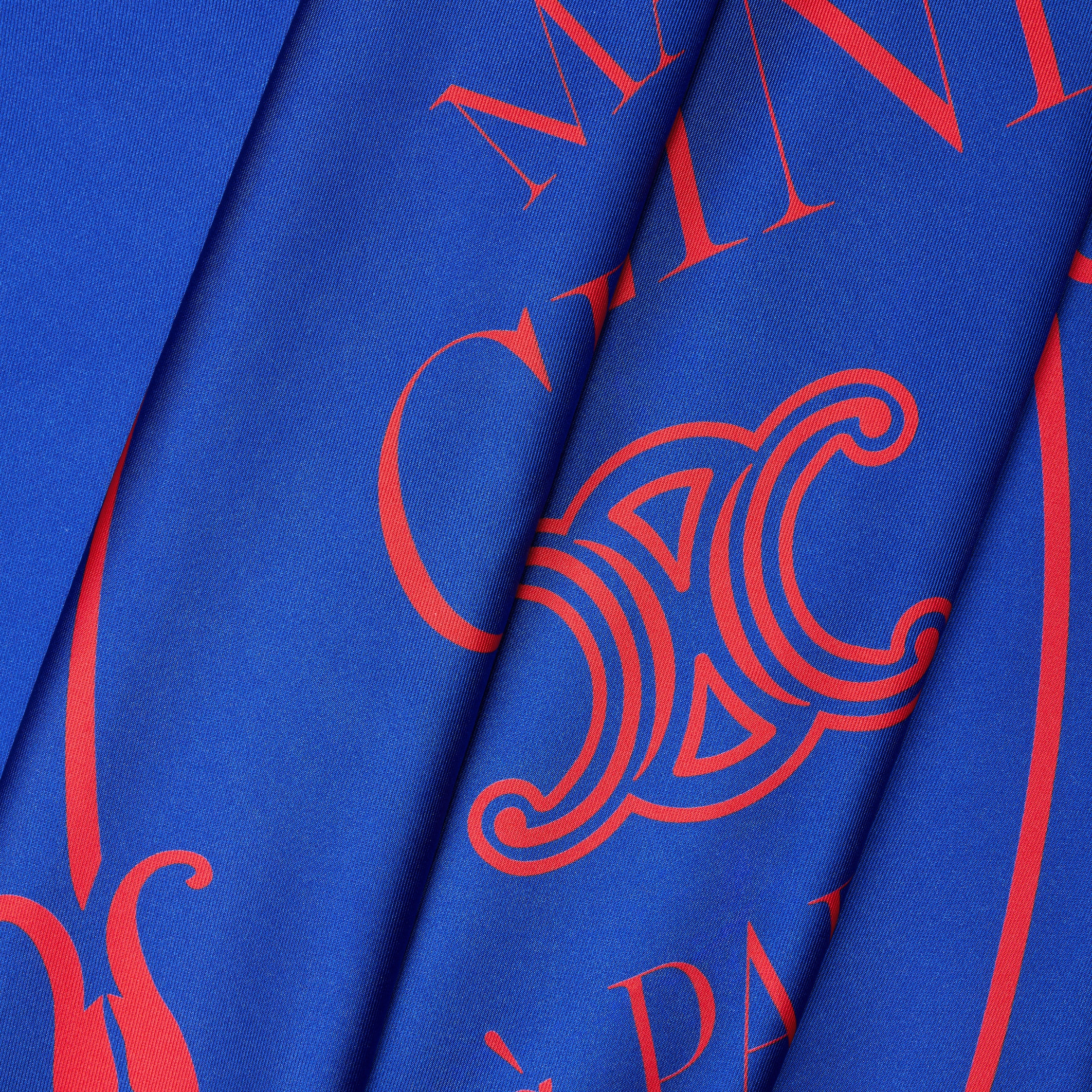 SQUARE IN BLASON COLBERT SILK TWILL - RED/BLUE | CELINE