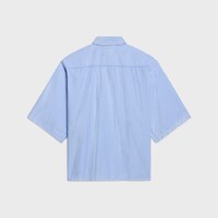 scout shirt IN striped cotton poplin - CRAIE/BLEU CIEL -  - 2 | CELINE