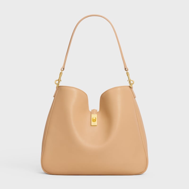 MEDIUM CAMILLE 16 SOFT BAG IN SMOOTH CALFSKIN - Light Sand - CAMILLE - 1 | CELINE