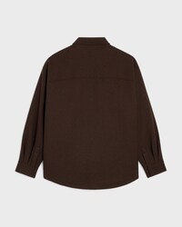 surchemise flanelle laine - MARRON -  - 2 | CELINE