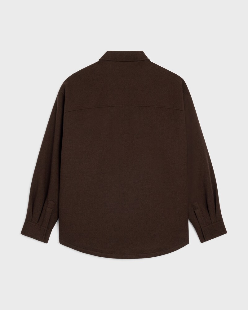surchemise flanelle laine - MARRON -  - 1 | CELINE