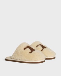 CELINE GEORGIA MULE EN Shearling - BEIGE -  - 2 | CELINE