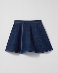 peplum skirt IN LIGHTWEIGHT cotton DENIM - RINSED -  - 2 | CELINE