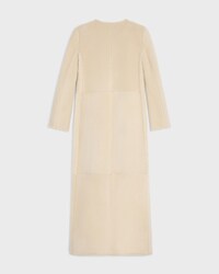 long coat IN LAMBSKIN SHEARLING - CREAM / BLACK -  - 2 | CELINE