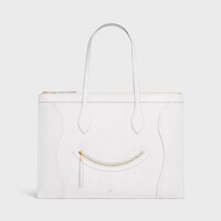 FLAT LUGGAGE IN GLOSSY CALFSKIN - WHITE - TOTE BAGS - 1 | CELINE