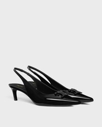 CELINE アルマ トリオンフ スリングバック / パテントカーフスキン - ブラック -  - 2 | CELINE