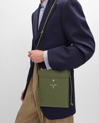SHARP POUCH TAKE AWAY IN SMOOTH LAMBSKIN - LIGHT KHAKI - CROSS-BODY BAGS - 2 | CELINE