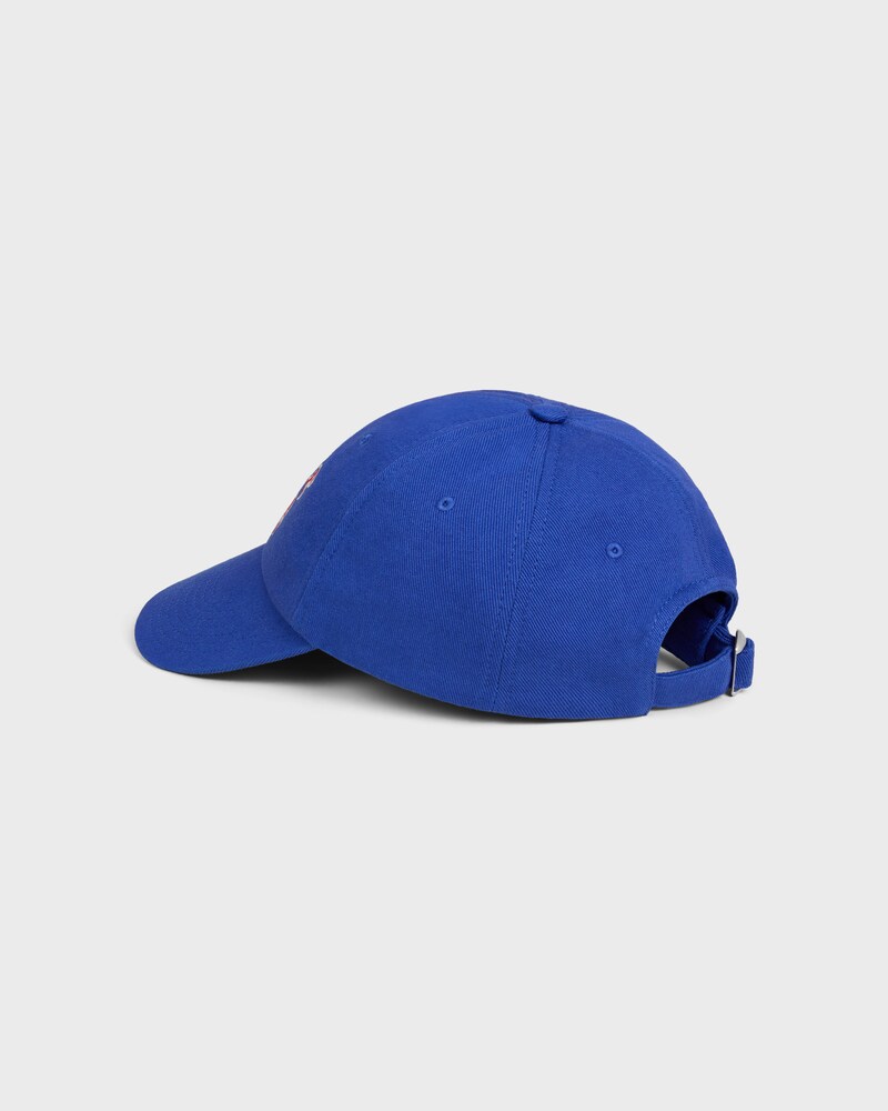 richelieu cap IN cotton twill - BLUE/RED -  - 1 | CELINE