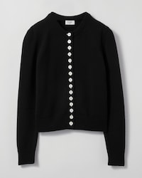 twin-set con Cardigan in cashmere heritage - NERO -  - 1 | CELINE
