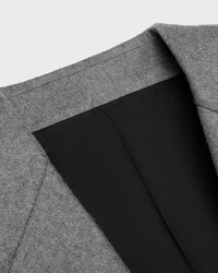 mercer jacket IN cashmere flannel - GRIS MELANGE -  - 2 | CELINE