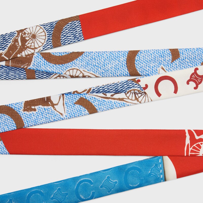 ribbon IN SILK TWILL - WHITE/RED/BLUE -  - 1 | CELINE