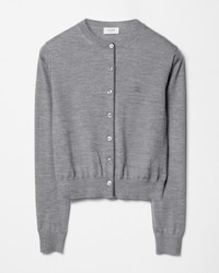cardigan IN fine cashmere silk - LIGHT GREY/GREY -  - 1 | CELINE
