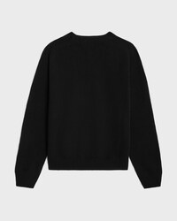 triomphe crew neck sweater in cashmere - BLACK -  - 2 | CELINE