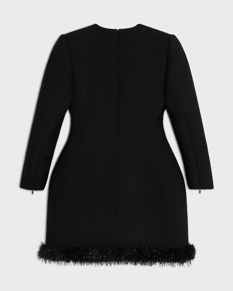 vestido EM lã TRICOTINE - PRETO -  - 1 | CELINE