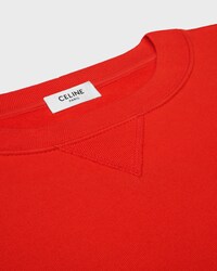 sweatshirt IN cotton fleece - Red cyclist/ bleu denim -  - 2 | CELINE