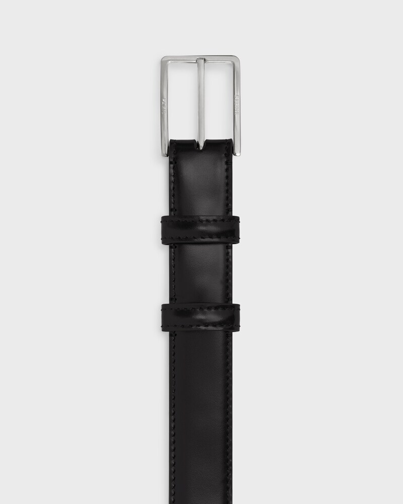 BC-17 25MM BELT IN Taurillon Leather - BLACK -  - 1 | CELINE